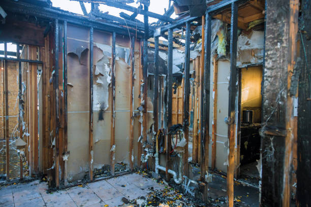 Professional Emergency Fire Cleanup technician working in Grill, PA